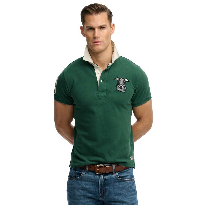Superdry Vintage Pique Rugby Polo image number 0